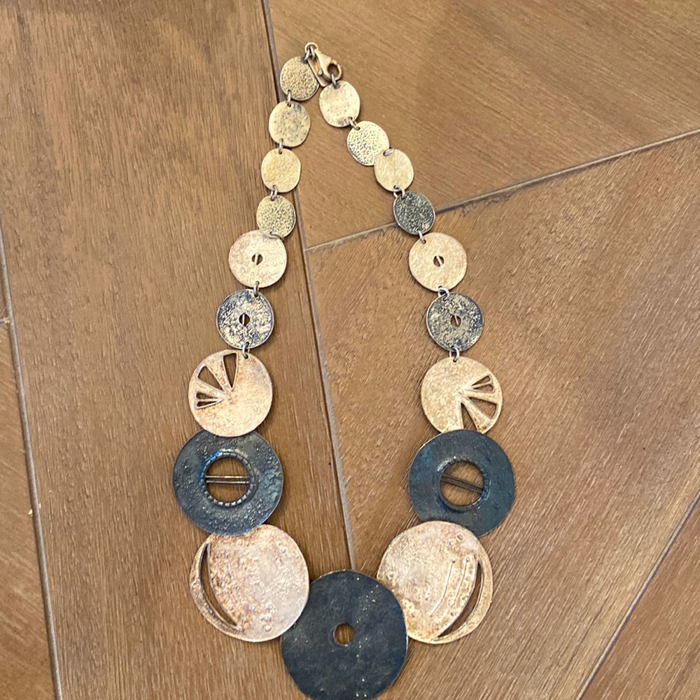Oxidized sterling silver Necklace